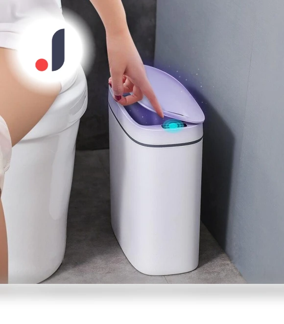 Smart Touch Sensor Trash Can — Kitchen Cans, Longjing