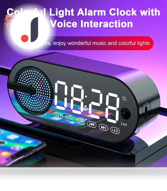 Smart Wireless Speaker with Dual Alarm — Portable Audio, Smart IT