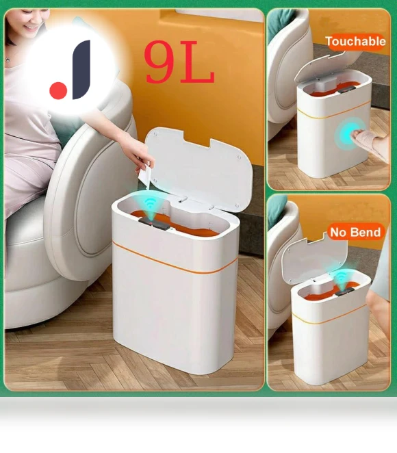 Touch Sensor Trash Can with Narrow Seam — Waste Baskets, Keep Health Care