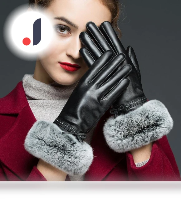 Women's Leather Gloves with Touchscreen — Arm Warmers, ZF Be