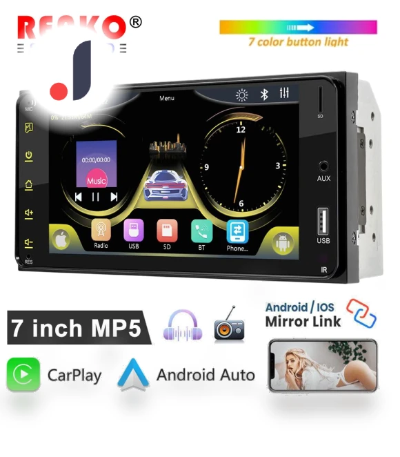 2 Din Car Stereo with Touch Screen — Stereo Receivers, Reakosound