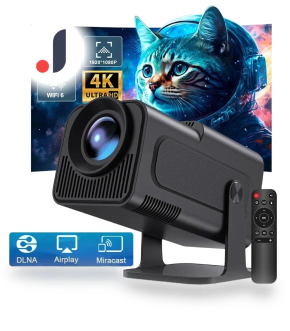 4K Android 11 Home Theater Mini Projector — Home Theater Projectors, QINQING