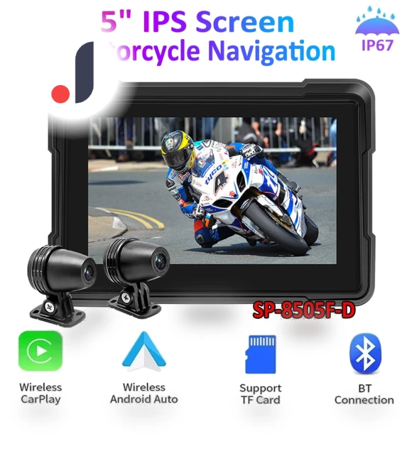 5-inch IPS Motorcycle Navigation Display — Navigation & GPS Accessories, icreative