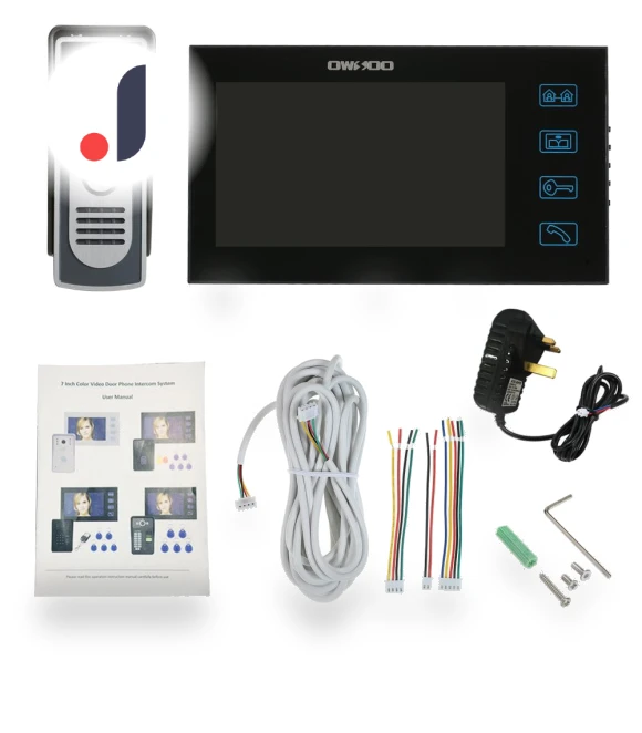7-inch Color Video Doorbell Intercom Kit — Smart Home Security, OWSOO