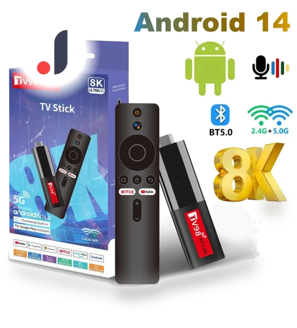 8K WiFi6 Smart TV Stick — Streaming Devices, Meiteai-All