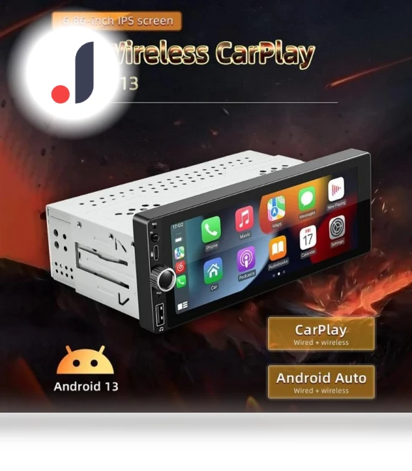 Android Car Stereo with Wireless Apple Carplay — Stereo Receivers, Reakosound