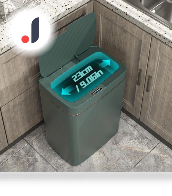 Automatic Induction Trash Can — Kitchen Cans, ZEKS