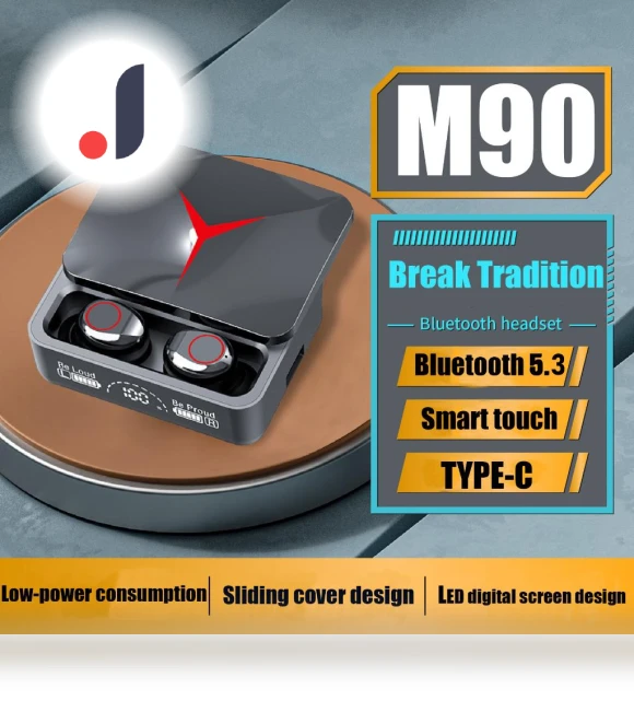Bluetooth Earbuds with LED Display — In-Ear Headphones, Essager Electronices