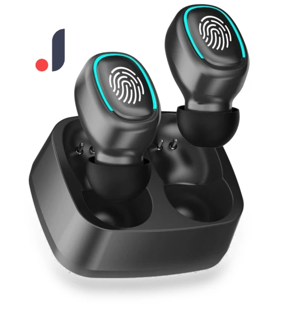 Bluetooth Earbuds with Touch Light — In-Ear Headphones, Junmaocun