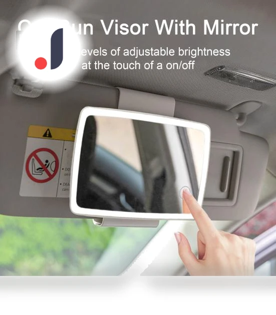 Car Cosmetic Mirror with Volumetric LED Lighting — Interior Mirrors, Superway