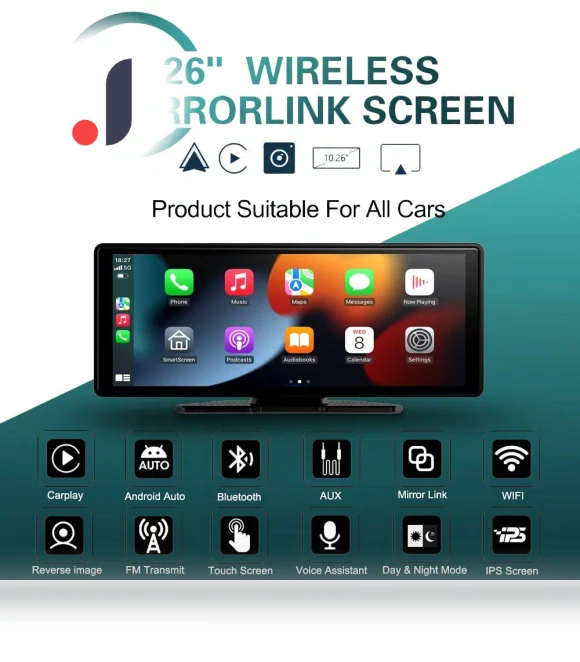 Car MP5 Player with 10.26-inch Screen — Stereo Receivers, icreative