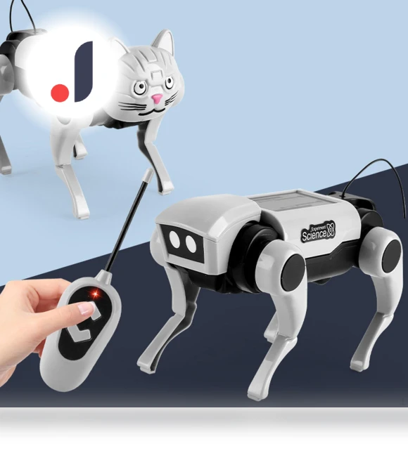 DIY Assembly RC Photo Prop Crafts 3D Model Robot Dog — Construction Kits, baby and kids