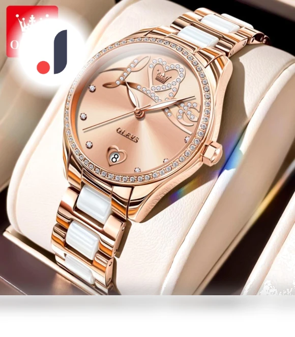 Love Diamond Dial Women's Watch — Timepieces, OLEVS