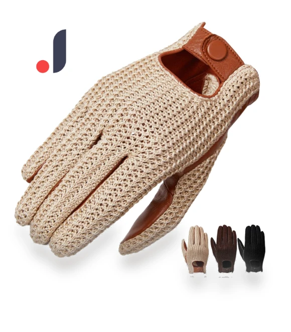 Men's Knitted Goat Leather Gloves with Touchscreen — Gloves, 3d printing machine