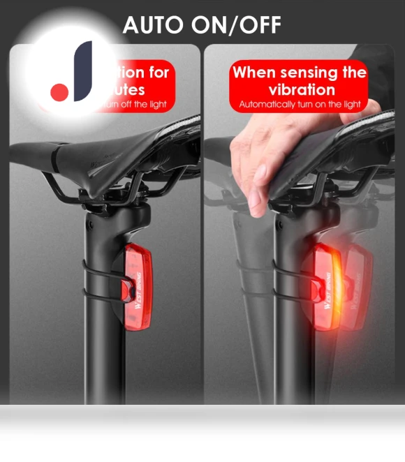 Rechargeable LED Bike Tail Light — Bike Headlights, TOMTOP JMS