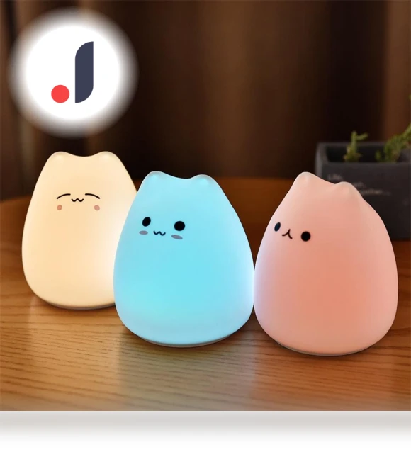 Silicone Touch LED Night Light — Night Lights, Happypilot