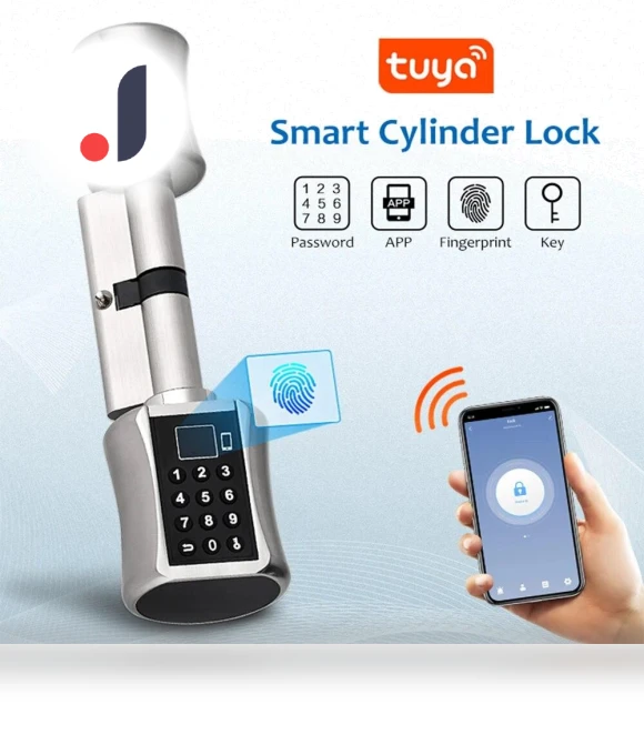 Smart Cylindrical Lock — Smart Home Security, Super Featured