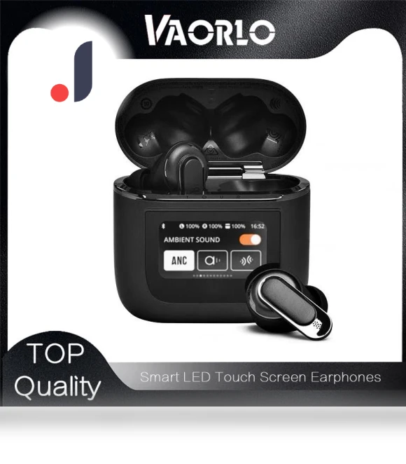 Smart LED Headphones with Touch Screen — Over-Ear Headphones, VAORLO
