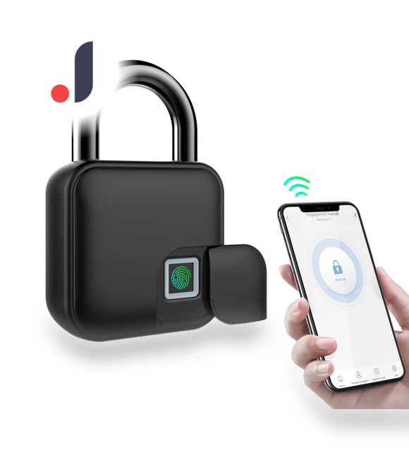 Smart Lock with Fingerprint and App Unlocking — Smart Home Security, TOMTOP JMS