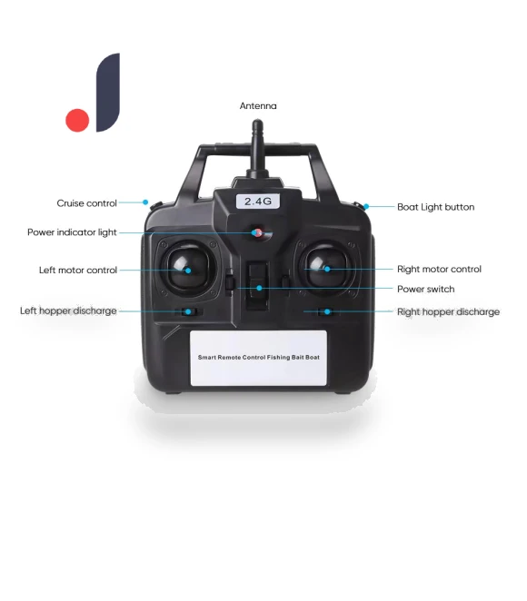 Smart Radio-Controlled Fishing Boat with Bait — Boat Electronics, Wosawe outdoor sports