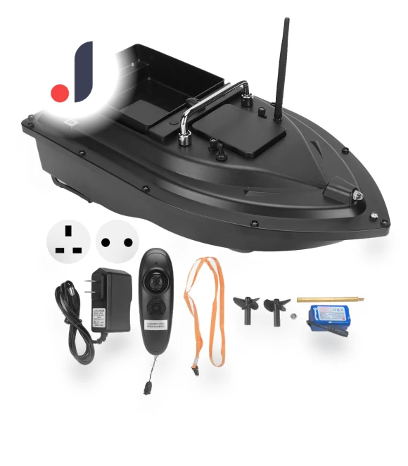 Smart Remote Control Boat with Bait and LED Lighting — Aquatic Vehicles, Electronics Parts