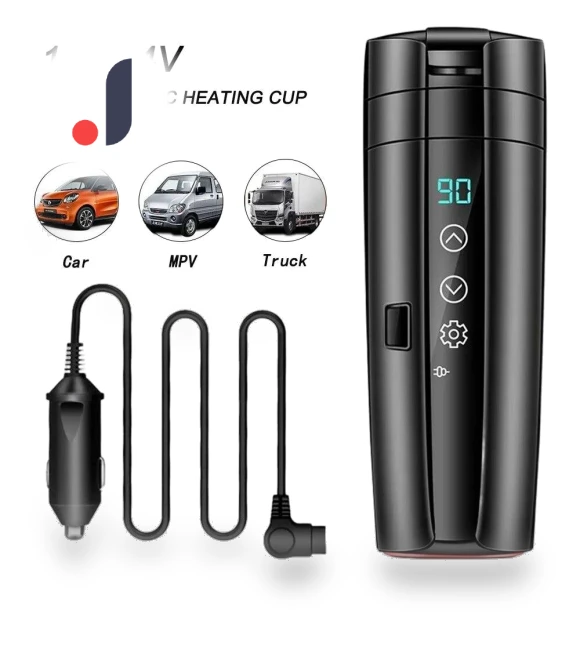 Smart Temperature Display Car Heating Cup — Beverage Warmers, Lifeone