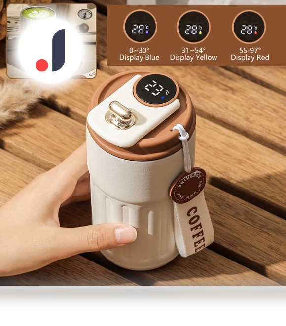 Smart Thermos with LED Temperature Display — Travel Drinkware, wwbig