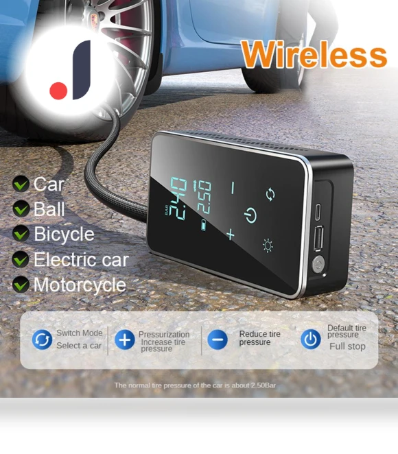 Smart Touch Wireless Air Pump — Tire Inflation Solutions, Carsun