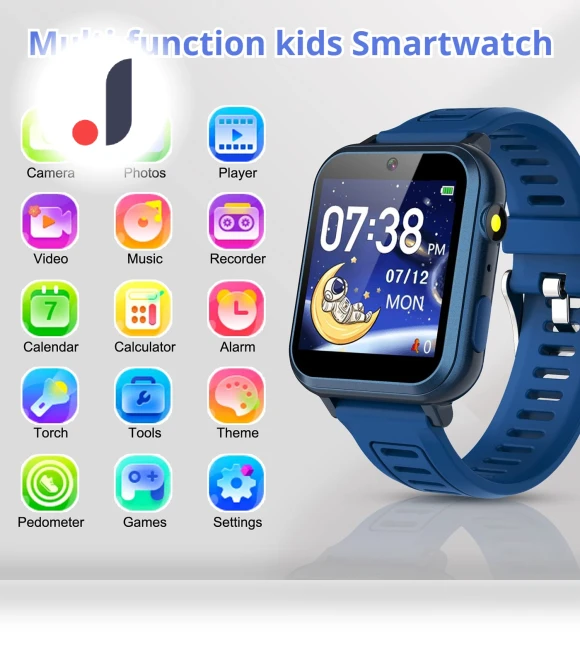 Smart Watch for Kids with Pedometer and 24 Puzzle Games — Wearable Accessories, greentiger