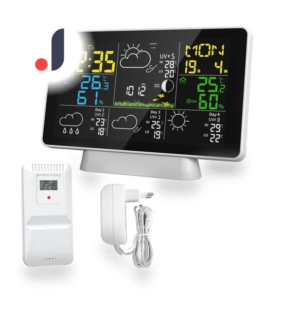 Smart Weather Station with Color Screen — Home Climate Control, TOMTOP JMS