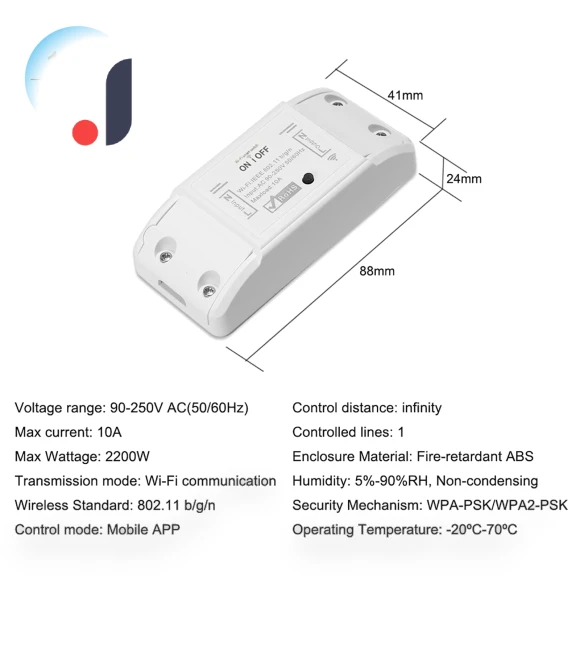 Smart Wi-Fi Switch — Smart Home Modules, Zeblaze