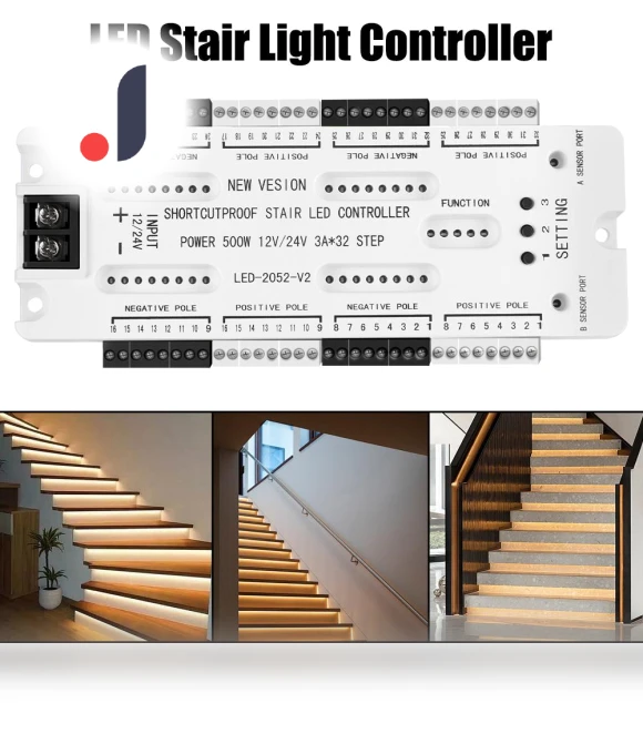 Stair Lighting Motion Sensor Controller — Step Lights, HOME LOVER