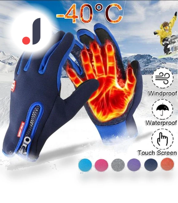 Unisex Touchscreen Winter Thermal Gloves — Gloves & Mittens, Yoghurt