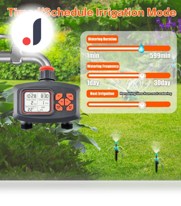 Water Timer for Garden Hose — Automatic Irrigation, Zeblaze