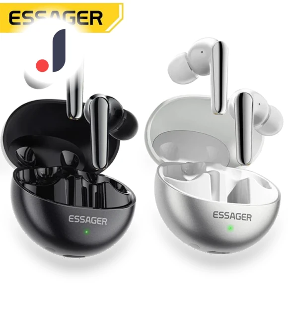 Wireless Earbuds with Dual Noise Cancellation — In-Ear Headphones, ESSAGER