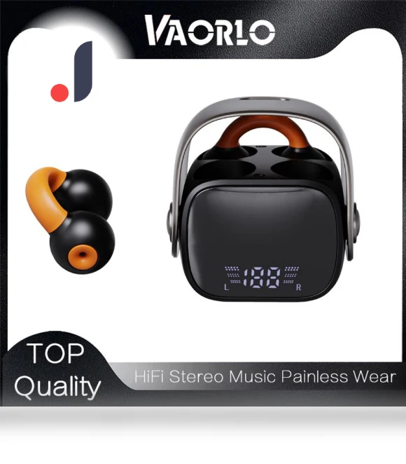 Wireless Headphones with Digital Display — Over-Ear Headphones, VAORLO