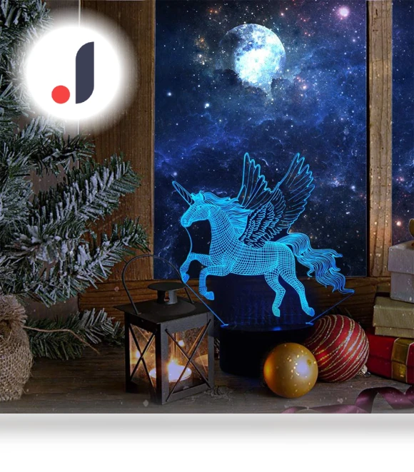 3D Illusion LED Lamp — Creative Lighting Solutions, Kitchen Home