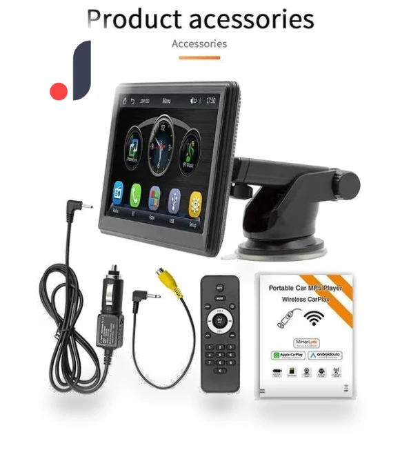 7-inch Touchscreen Wireless Carplay MP5 Player — Stereo Receivers, XuYiEC