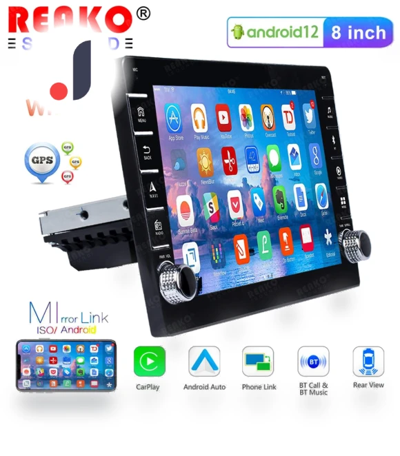 8-inch Wireless CarPlay Android Auto Car Multimedia Player — Stereo Receivers, Reakosound