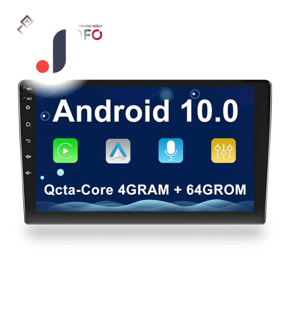 AI Voice 8-Core 4+64G 2 Din 10.1-inch IPS Android 10.0 Car Stereo — Stereo Receivers, Podofo