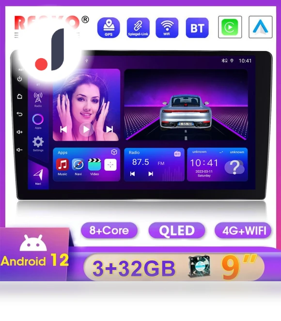Android 9 2 Din Car Radio — Stereo Receivers, Reakosound