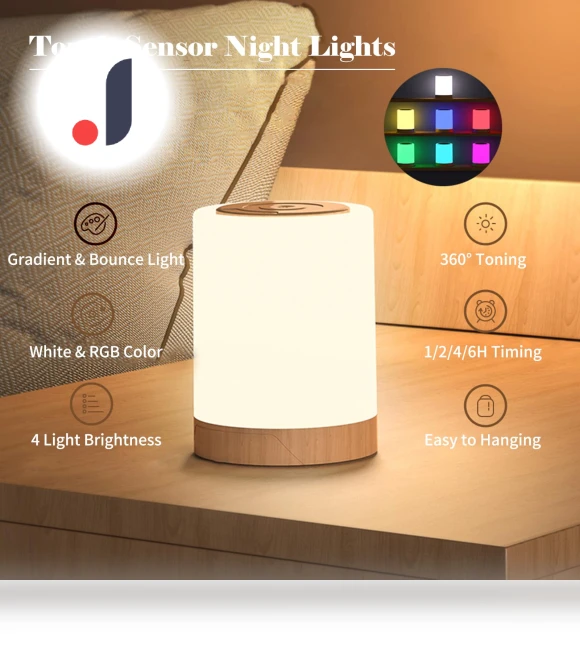 Bedside Table Lamp — Desk & Table Lighting, TOMTOP JMS