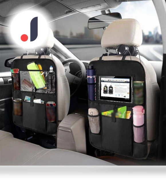 Car Backseat Organizer with Touch Screen — Seat Back, Elberta