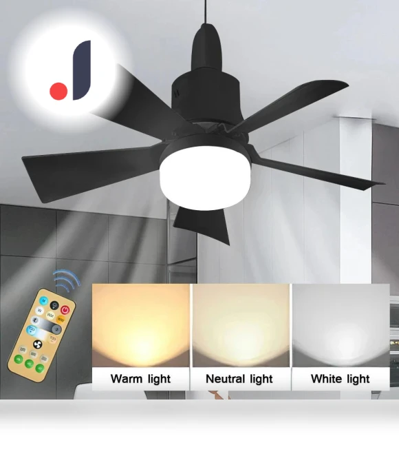 Ceiling Fan with LED Light and Remote Control — Ceiling Fans, happy8