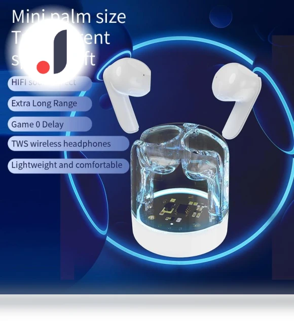 Colorful Breathable Light Transparent TWS Bluetooth Headset — Audio Gear, Junmaocun