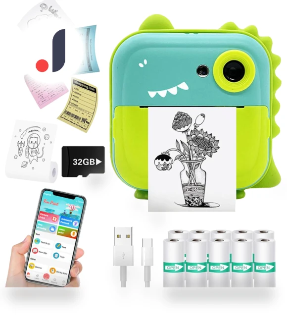 Instant Print Kids Camera — Portable Printers, KGG Kids Smart Watch