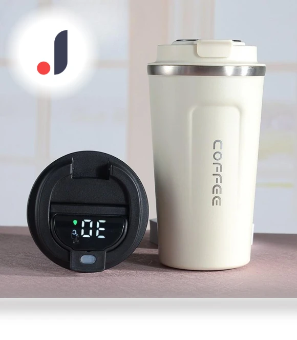 Insulated Stainless Steel Smart Coffee Mug — Beverage Warmers, XinGuo