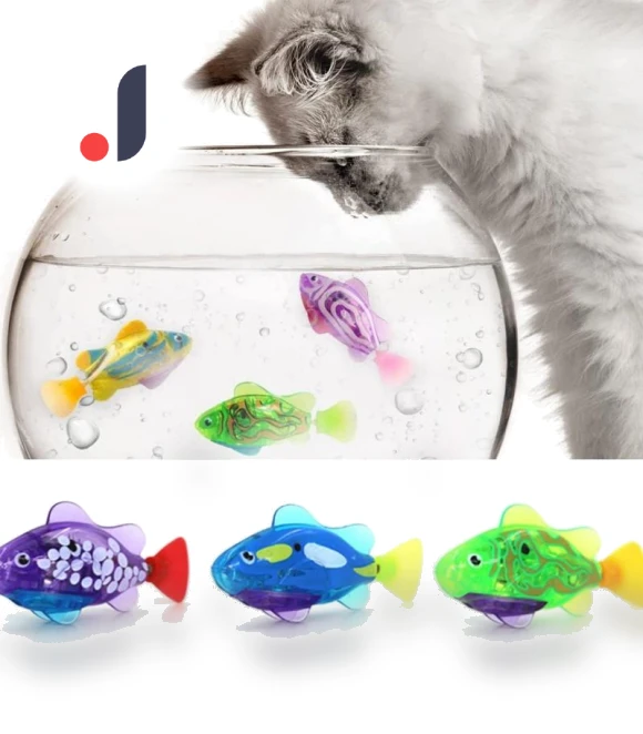 Interactive LED Swimming Robotic Fish Toy — Cat Playthings, BC Pet Supplies