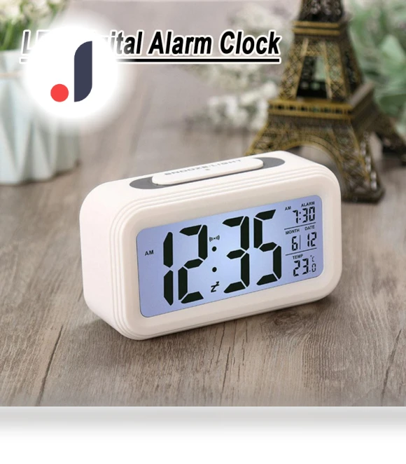 LED Digital Alarm Clock with Temperature and Calendar — Alarms & Clocks, TOP HOME-002