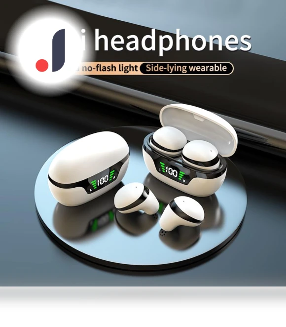 Mini12 Мини-гарнитура для сна Водонепроницаемые спортивные наушники Bluetooth 5.3 Беспроводные невидимые наушники HIFI... — Audio Gear, VITA Dogdog Smartwear